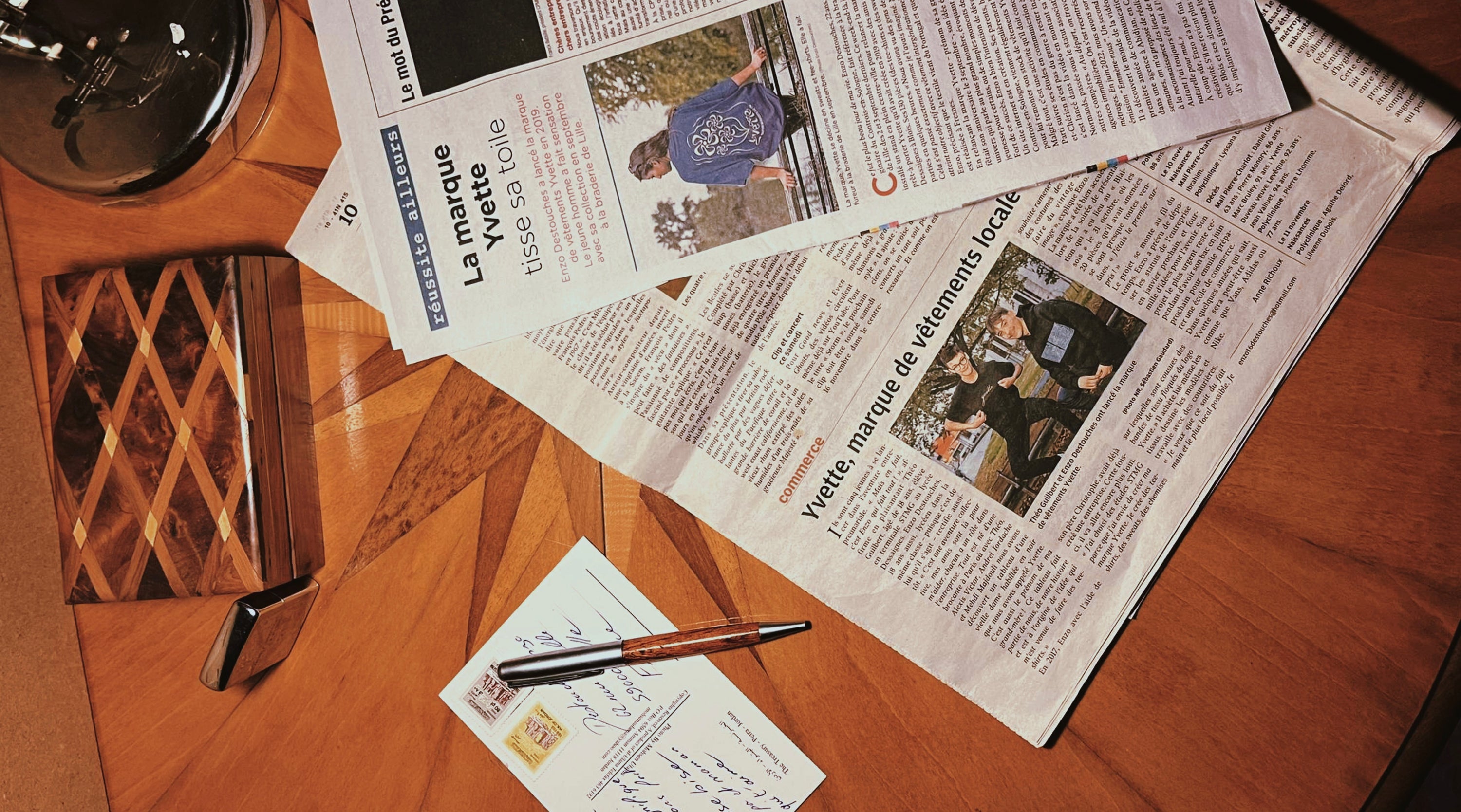 Le premier article d'yvette dans les journaux